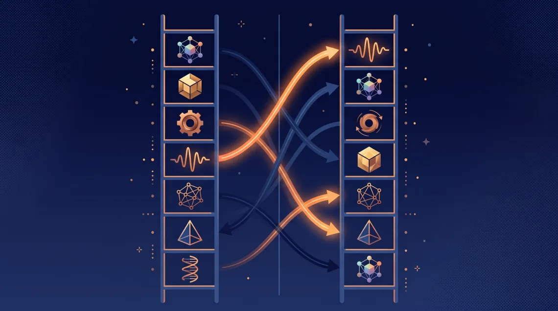 Rank movement between the 2025 and 2026 AI voice agent lists, risers and fallers